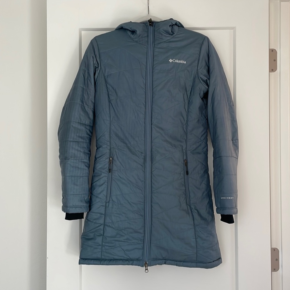 Columbia Women's Morning Light Omni Heat Long Jacket Coat Lightweight Puffer XS